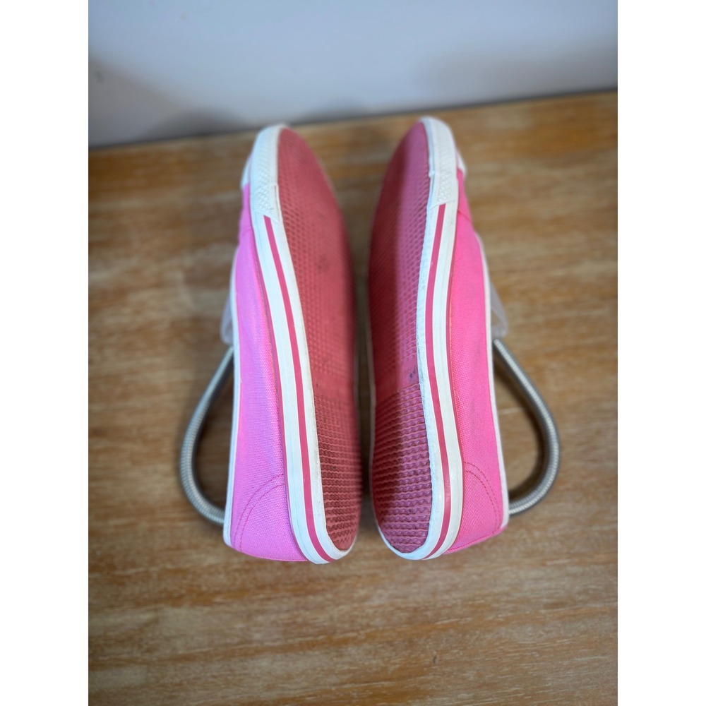 Longchamp Le Pliage Pink White Canvas Ballet Flats Slip On Shoes - Picture 4 of 9